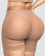 Nuvélla Lift™ - Shorts moldeadores efecto levanta glúteos y ribete de encaje.